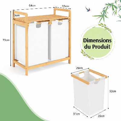 Meuble panier à linge dimensions du produit