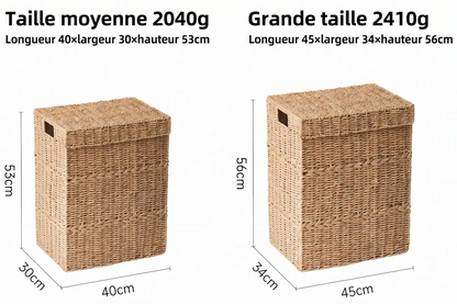 DImensions des deux paniers a linge- moyen 64L grand 86L