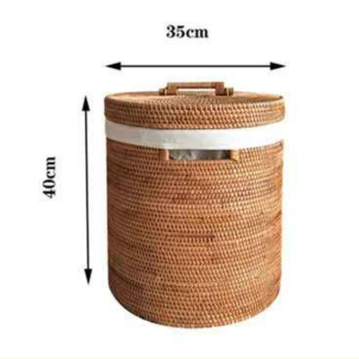 Panier à linge osier Ilex taille moyen