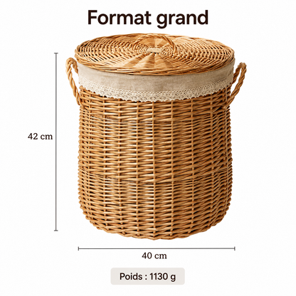 Panier à linge | Saule tressé Murraya
